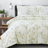 Malako Royale XL Off White Botanic 100% Cotton King Size Bedding - MALAKO